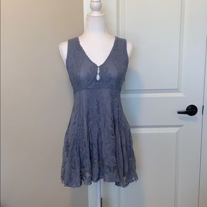 Free People Reign Over Me Dress in Light Blue